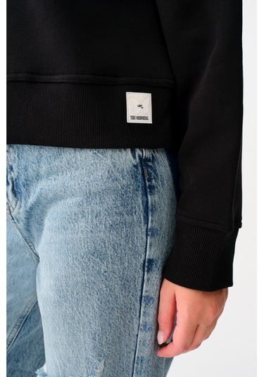 Loft Kadın Sweatshirt Siyah