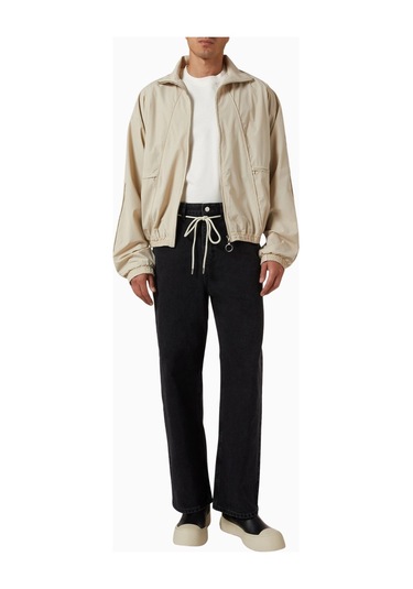 About Blank Vitra Nylon Jacket Cropped Boxy Erkek Spor Ceket Gri