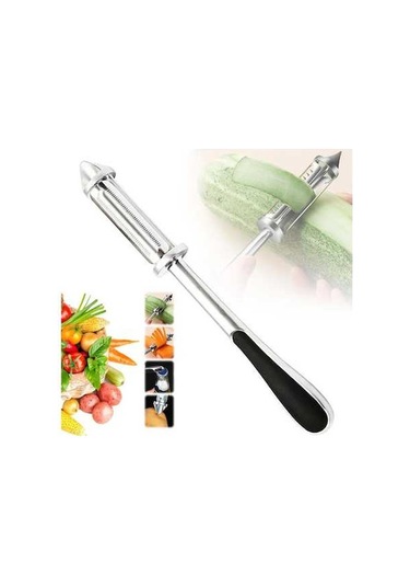 Ulzyvf Yükseltilmiş Ve Soyucular Soyucu, Shredder Sebze Salatçısı Patates Patates Paslanmaz Mutfak Meyve Kesici Kazıyıcı Havuç Gadgets Fonksiyonlu Ev Dilimleyici Çok Çelik 2024 1pc Qz