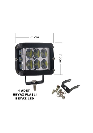 Off Road Led Bar Delici Beyaz Işık - Beyaz Flaşlı 1 Adet Metal N11.1937