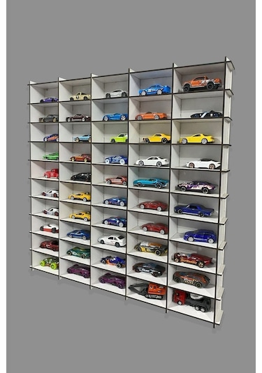 Oyuncak Araba Rafı Mobilya Beyaz