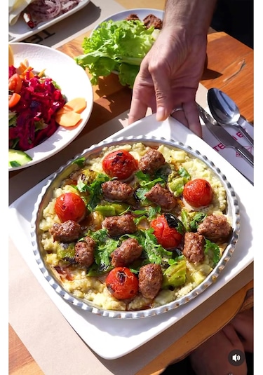 Modabakir Bakır Künefe Tepsi, Bakır Sunum Servis Tepsisi 30 Cm Model:6568995 Gümüş