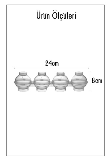4'lü Küre Buz Kalıbı / 2'li Set
