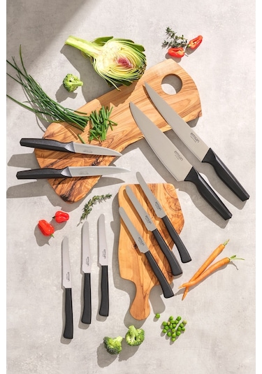 Emsan Kobe Bıçak Seti 10'lu Siyah