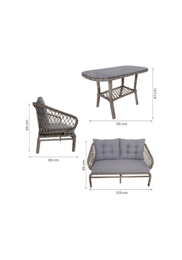 Serenity İkili Rattan Bahçe Ve Balkon Oturma Grubu Rehome