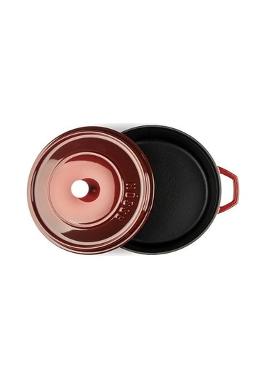 Hosse 20 Cm Döküm Derin Tencere Kırmızı