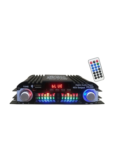 4 Kanal Ev Sineması Stereo Alıcısı 12 V Fm Radyo İle Araba Bt5.0 Ses Güç Amplifikatörü
