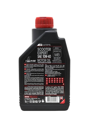 Motul Scooter Expert 10W-40 Mb 4t 1 L 4 Zamanlı Motor Yağı 12 A