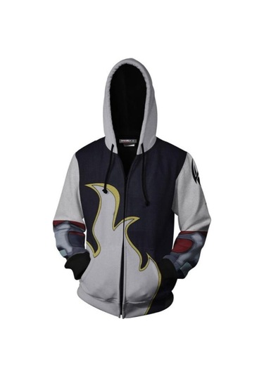3d Moda Oyunu Tekken Baskılı Cosplay Kostüm Günlük Spor Ceketler Hoodie Tişörtü Siyah