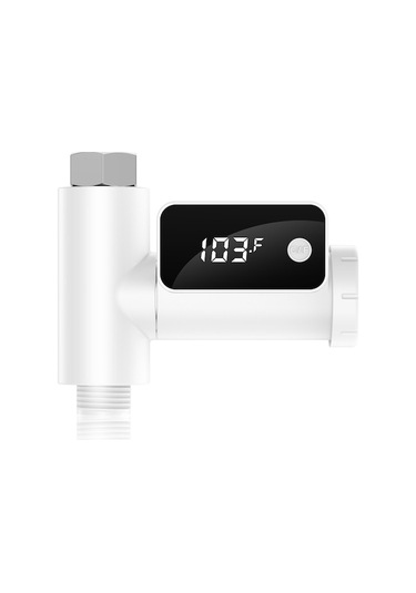 Novahub Bebek Banyo Suyu Sıcaklık Ölçer - Led Ekranlı, 360 Dönümlü, Beyaz Beyaz