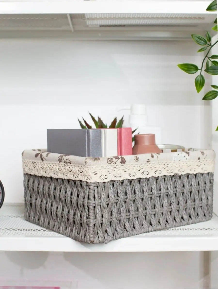 Logovo Bobrov Örgü Saklama Sepeti 68961930 Gri