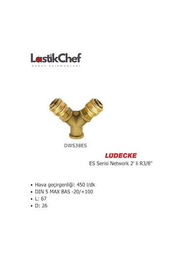 Lüdecke Dws38es Es Serisi Network 2' Li R3/8"