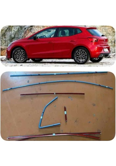 Seat İbiza Uyumlu 14 Parça Krom Cam Çerçeve Çıtası 2022+ Sonrası