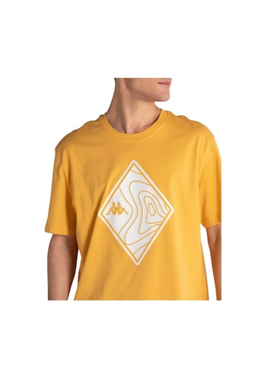 Kappa Erkek Nigraph Regular Fit Tişört Sari