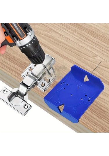 Jeehugo Abs Plastik Döşeme Kapı Mosaik Somun Delme Matkap Rehberi 35-40mm Hassas Konumlandırma Aracı