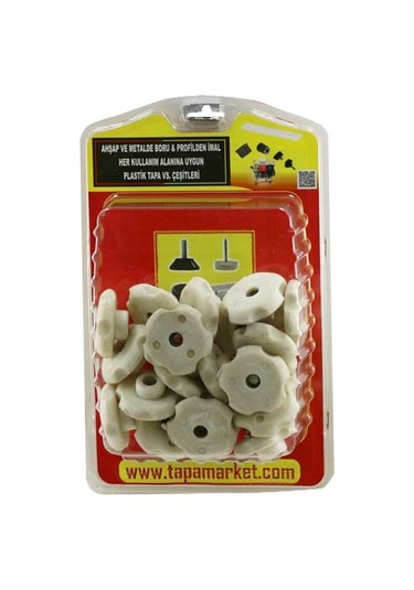 M8 Somunlu Çap 45 Kelebek Elcik (beyaz)