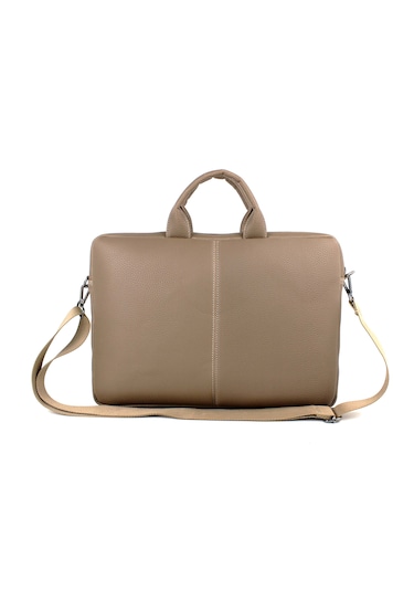 Kadın Vizon Dosya Notebook 15,6 Inç Laptop Ve Evrak Çantası Vizon