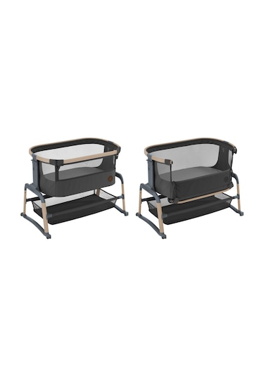 Maxi-Cosi Iora Air Sallanabilen Ahşap Görünümlü Anne Yanı Beşik Beyond Graphite Antrasit Maxi-Cosi Iora Air Sallanabilen Ahşap Görünümlü Anne Yanı Beşik Beyond Graphite Antrasit