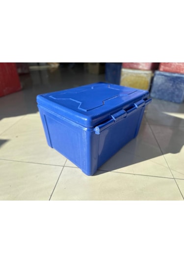 Motosiklet Pizza Servis Çantası Mavi 90 Litre Köşeli Mavi