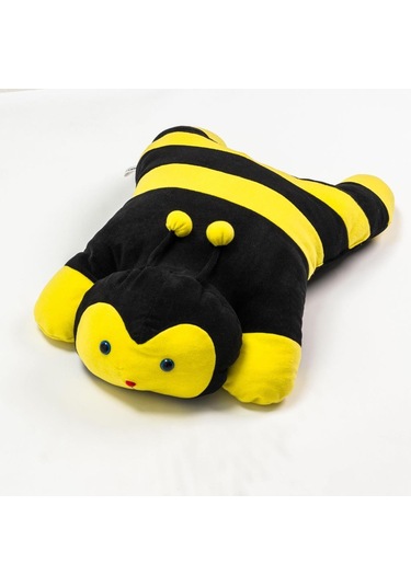 Sevimli Ve Yumuşak Arı Minder Sarı - Siyah