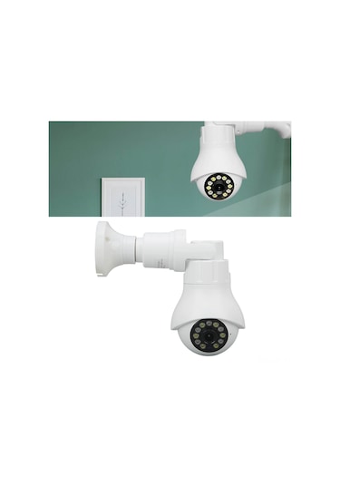 Geeroyoo E27 Ev İçi Güvenlik Kamerası 3mp Hd, 2.4g Wifi, İki Yönlü Ses, Hareket İzleme, Gündüz/gece Görüşü, Uzak İzleme Ac110-220v