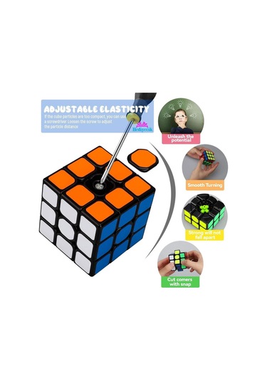 Zeka Küpü Seti 2x2,3x3,pyramid,skewb,megaminx Speed Cube Set 5 Parça
