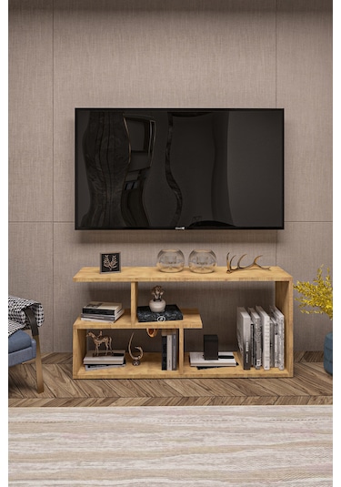 Tv Ünitesi,kitaplık,televizyon Sehpası 130 Cm,atlantik Çam