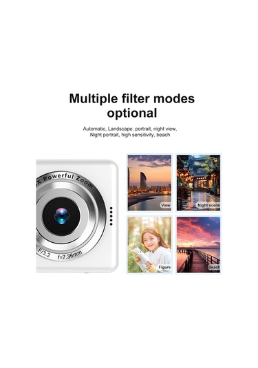 Çok İşlevli Ccd Kamera, 2.4 İnç Lcd Ekran Öğrenci Dijital Kamera, 16x Dijital