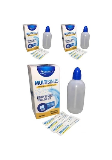 Multi Sinüs Rinse Burun Ve Sinüs Temizleme Kiti - 3'lü Paket