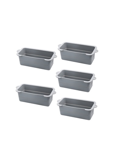 Xurunkeji Gri Silikon Yağ Kabı Astarı, Yeniden Kullanılabilir Yağ Tutucusu Bardak Astarı Barbekü Yağ Tepsisi, Damlama Tepsisi Gri