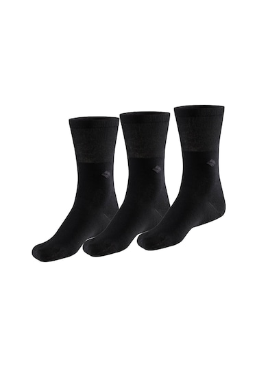 Bonny Silver Koku Yapmayan Soket Gümüş Çorap 3'lü Paket Siyah