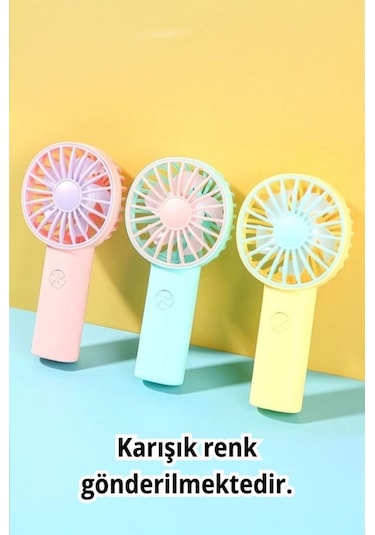 Mini Fan Usb Vantilatör El Fanı Taşınabilir Vantilatör Şarjlı 1202