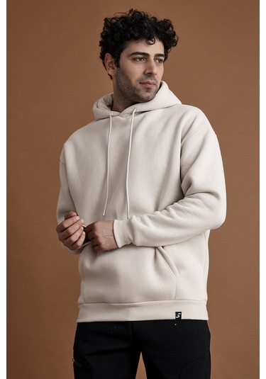 Scorp Origin Erkek Hoodie Sweatshirt Bej Standart Çok Renkli