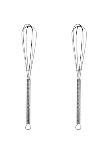 Sones 2 Adet Ev Tipi Manuel Yaylı Çırpıcı Elde Taşınabilir Paslanmaz Çelik Mini Çırpma Teli, Boyut: 8 İnç Diğer