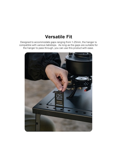 Shinetrip Gastank Askı Kancası Kamp İçin Igt Masa Paslanmaz Y28668 Siyah Siyah