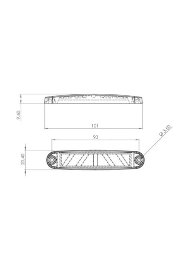Ahmet Otomotiv Marka Yazılı Parmak Led Scania Sarı 12v-24v