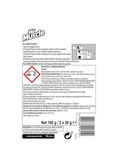 Mr. Muscle Rezervuar Blok Tuvalet Temizleyici 2'li 96 G