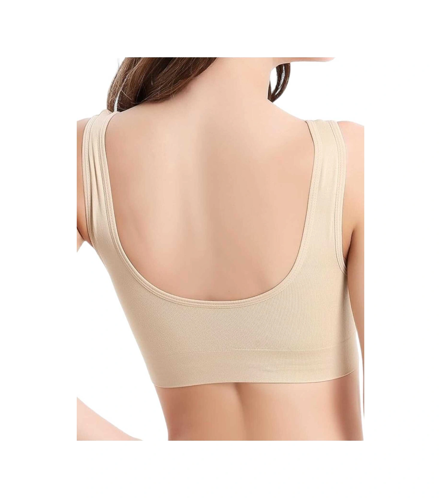 Tezzgelsin Kadın Kalın Askılı Pedli Büstiyer Sütyen Ten Rengi