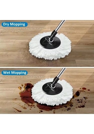 Total Reine Mikrofiber Mop Başlığı Yuvarlak 2 Adet. 259077496