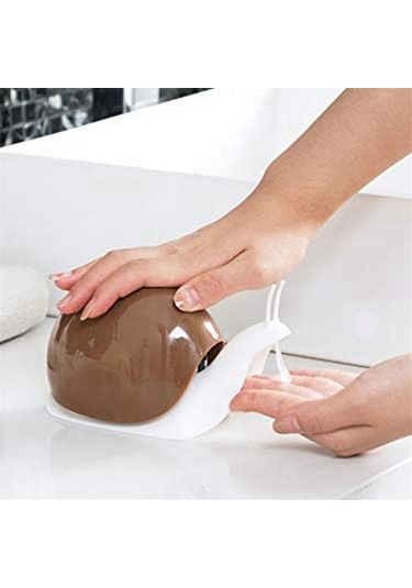 Xurunkeji Mutfak, Banyo Vb. İçin Sevimli Salyangoz Sabunluk 120ml Siyah Siyah