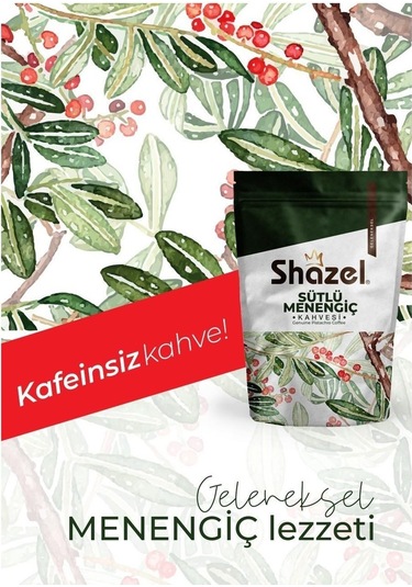 Shazel Sütlü Menengiç Kahvesi 200 g 2 Adet