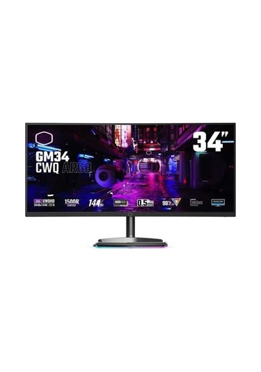 Coolermaster 34\" Va Gm34-cwq 0.5ms 144hz Hdmı-dp Usbc Kavıslı Gamıng Monitör 3440x1440-131757