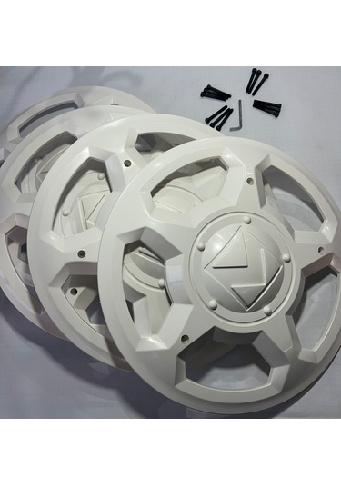 Karsan J10 Beyaz Jant Kapağı Takımı 4 Adet Vida Ve Anahtarlı