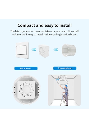 2 Yönlü Wifi Anahtar Röle Modülü 16a Kablosuz Açma/kapama Hs6975-1