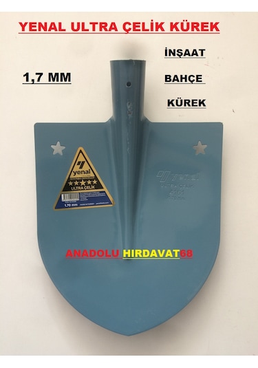 Yenal Kürek Ultra Çelik Toprak Küregi Bahçe İnşaat Küreği N11-1893