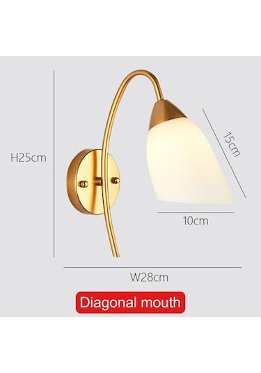 110v 220v Modern Led Duvar Lambası İskandinav Cam Küre Duvar Işıkları Koridor Yatak Od Başucu Oturma Odası Merdiven Aplik 56853965 Altın