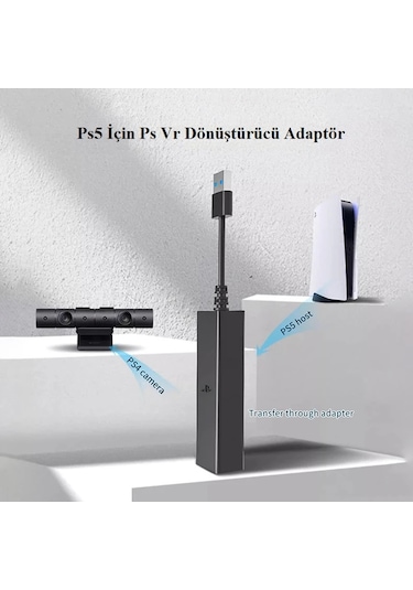 Teknoroket Sony Ps5 için Ps4 Vr Dönüştürücü Adaptör Playstation 5 Vr Adaptör