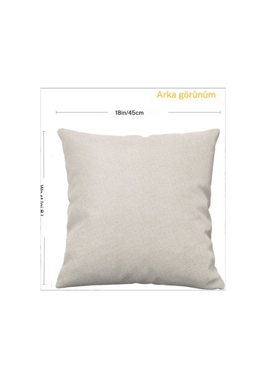 Devetabanı Tabanı Bitkisi Görselli Yastık Kırlent Kılıfı Yeşil