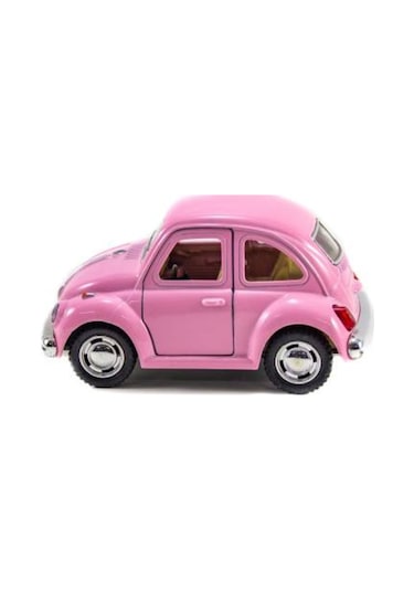 Metal Vosvos Araba Pembe Sevimli Vosvos Çek Bırak 10 Cm pembe