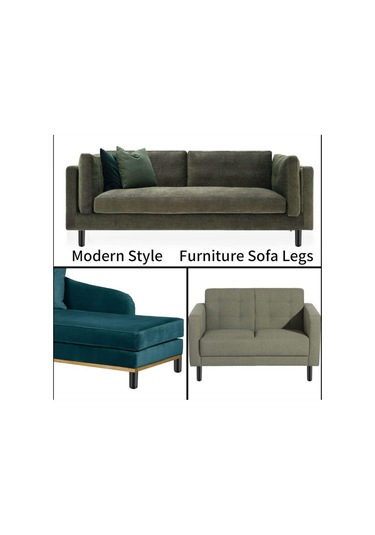 Siyah 4 Mat Mobilya Ayağı, 80 Mm Alüminyum, Tv Sehpası Ayakları, P Diğer